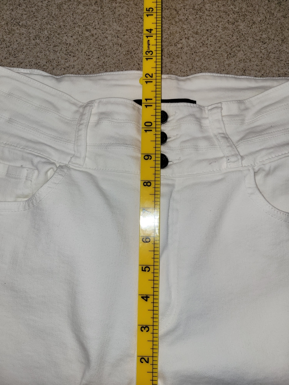 KanCan White High-Rise Skinny Jeans Stretch Button Fly Size 29 - Picture 8 of 11